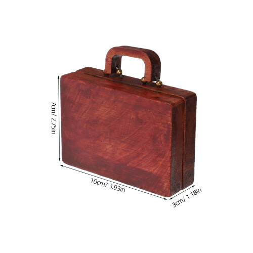 Storage Box Wooden Assorted Color 1pack 1