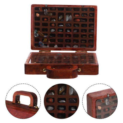 Storage Box Wooden Assorted Color 1pack 2