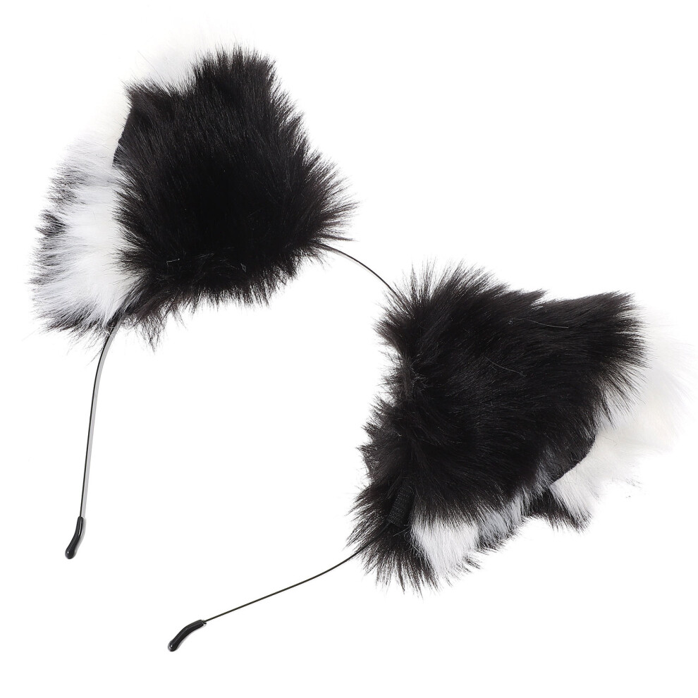 Aboofan Badger Ears Cat Hairband Headwear Fox Headband Anniversary Woman
