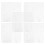 5 Pcs Woven Mesh Sheet Student 20.00x20.00x0.20cm White 11