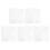 5 Pcs Woven Mesh Sheet Student 20.00x20.00x0.20cm White 10