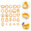 Classic Design Polymer Clay Earring Molds Orange Plastic 25pcs 4