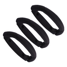 Unbranded 3 Pcs Elegant Handle Durable Handle 10.8*4.45cm Black