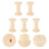 5pcs Wood Spools For Crafts And Diy Winding Spool Projects 6