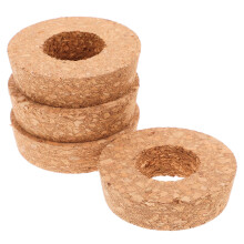4Pcs Wood Lid for Hydroponic Vase with Vent Hole Khaki Color