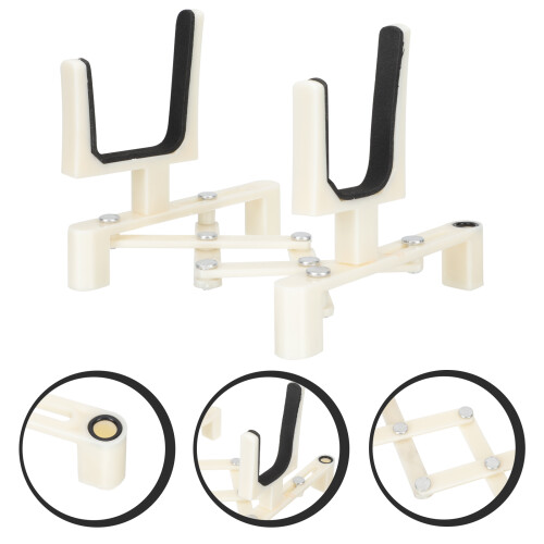 Violin Stand Guitar Floor Holder Foldable Sponge Abs 2