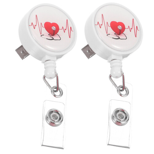 2St Compacte Id Card Holder Badge Reel Thuis En