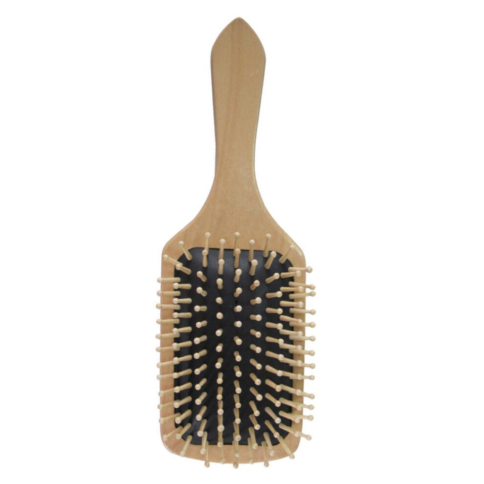 Aboofan Unisex Hair Detangler Comb Professional Paddle Brush Wooden Scalp Massage