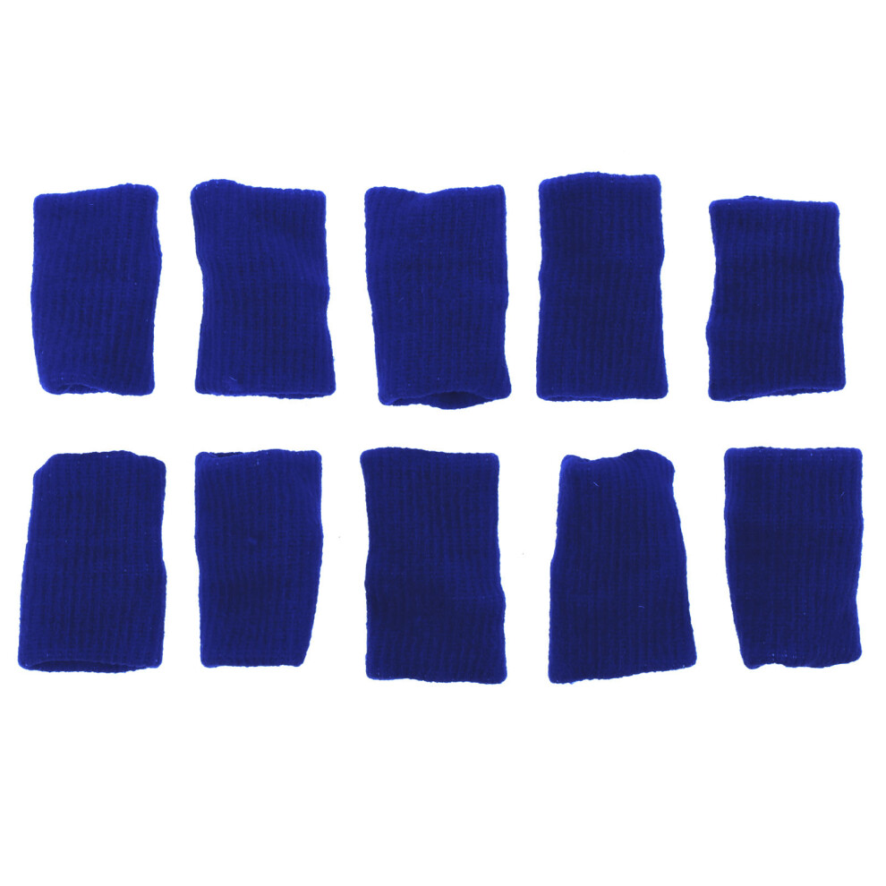Aboofan Blue 10Pcs Finger Caps Nylon Injury Prevention For Craft Work