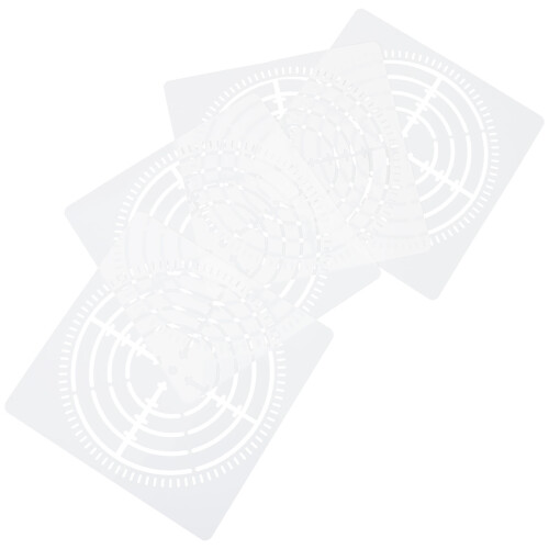Raindrops Diy Mandala Templates Circular Shape 4set 6x6in