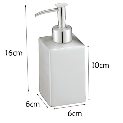 Mlins  330 Ml Soap Pump Automatic Dispenser Chrome Refillable Silver 1
