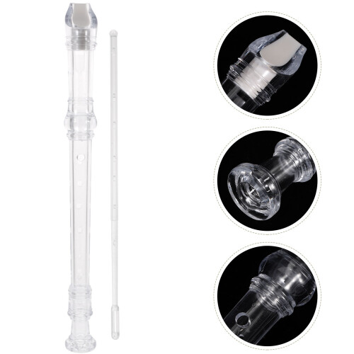 Kids Flute Plastic Doll Transparent Abs 1 Set 2