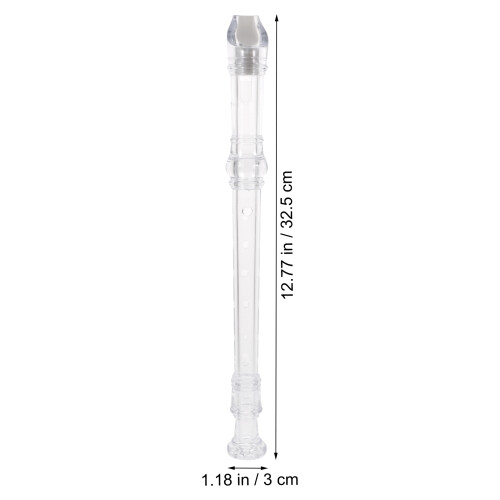 Kids Flute Plastic Doll Transparent Abs 1 Set 1