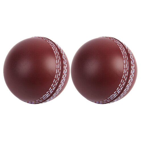 Silent Pu Cricket Balls Light Brown For Indoor Training 2pcs