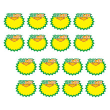 Raindrops Burst Fluorescent Sale Tags - 50pcs For Retail Store