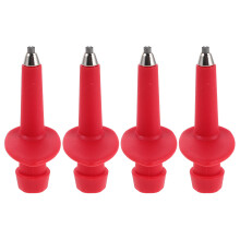 Hiking Accessories For Women Red Nylon Tungsten Steel 4pcs