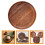 Wood Serving Trays Wooden Serving Plate Pp Material 1set 4