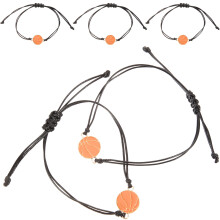 5 Pcs Basketball Team Bracelet Decorative Woven Sports Bracelets