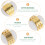 Masteelf  20 Pcs Wedding Sewing Thimble Finger Protector Supplies 11