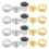 Masteelf  20 Pcs Wedding Sewing Thimble Finger Protector Supplies 6