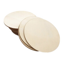 Unbranded  20 Pcs Craft Boards Blank Coasters For Crafts Diy Office