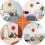 Raindrops Home Wall Decor Iron Flower Wall Decoration 2pcs 2