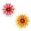 Raindrops Home Wall Decor Iron Flower Wall Decoration 2pcs 9
