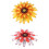 Raindrops Home Wall Decor Iron Flower Wall Decoration 2pcs 4