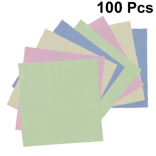 100 Pcs Blue Light Glasses Cell Phone Cleaning Cloths 1