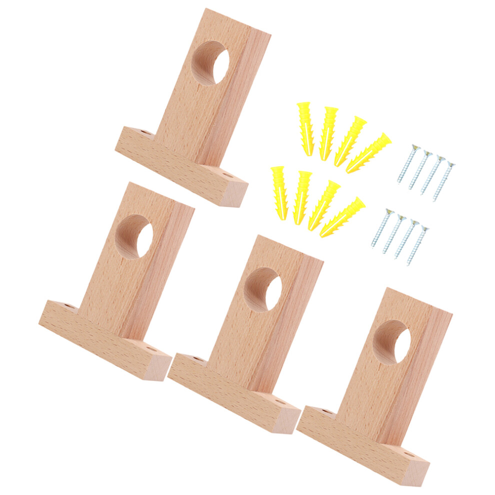 Curtain Rod Bracket Beige For Bedroom 4pcs 12.0x10.0in-image-OPC-PK8SN8S-NEW