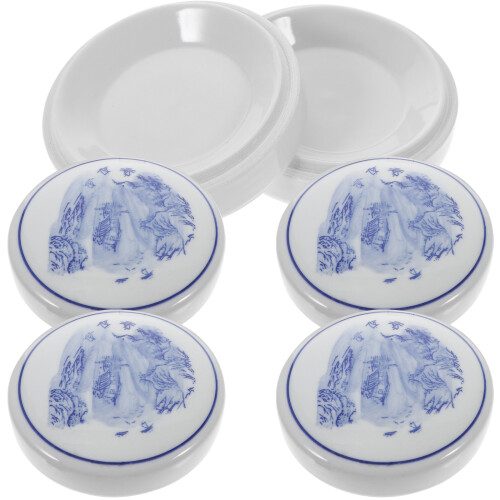 Palettes Porcelain Mixing Trays Multi-Layer Palette 9.5x9cm