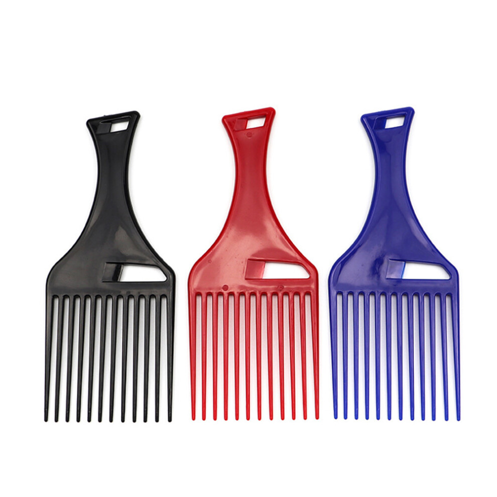 Ohphcall Unisex 3 Pcs Hollow Fork Comb Hairdressing Salon Accessory Styling Tool