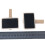 Raindrops 10 Pcs Peg Tags Wooden Clip Mini Message Boards Black 4