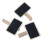 Raindrops 10 Pcs Peg Tags Wooden Clip Mini Message Boards Black 3