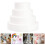Cake Foams Model Cake Model White Plastic 5pcs 5