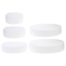 Cake Foams Model Cake Model White Plastic 5pcs