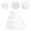 Cake Foams Model Cake Model White Plastic 5pcs 4