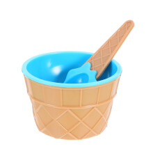 Ice Cream Bowl Blue 1pack 12.0x9.8x9.8in