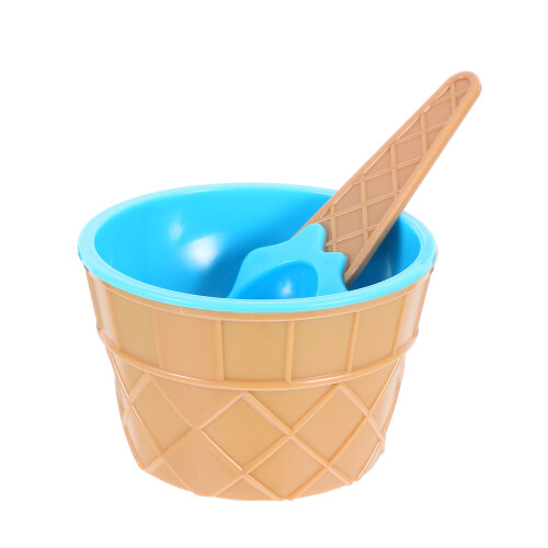 Ice Cream Bowl Blue 1pack 12.0x9.8x9.8in