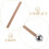 Raindrops Percussion Mallets Beige Wood Handle For Ethereal Drums 2pcs 9
