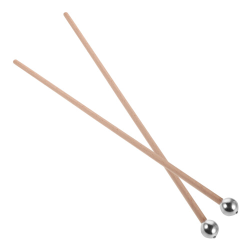 Raindrops Percussion Mallets Beige Wood Handle For Ethereal Drums 2pcs