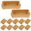 Frying Food Boxes Brown 100pack Boat Shape 8