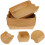 Frying Food Boxes Brown 100pack Boat Shape 10