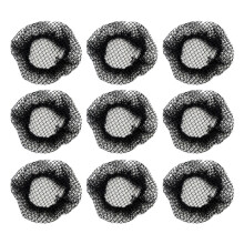 20pack Hair Bun Nets 3.5x3.5x0.4in For Dancing And Working