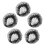 20pack Hair Bun Nets 3.5x3.5x0.4in For Dancing And Working 3