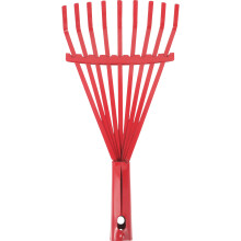 Small Metal Rake Red Steel For Pine Straw Raking 1pack
