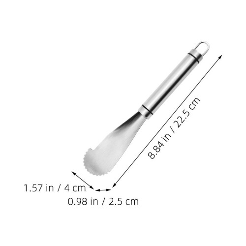 Fruit Paring Device Orange Peeling Tool Grips Handheld Silver 2