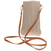 Raw Crossbody Bag Khaki, Handgemaakt Met PU, Motorrit