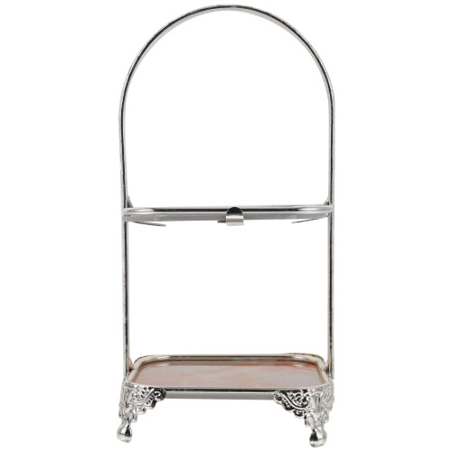 2X Portable Iron Taartstandaard, Fruit En Dessert Display 2