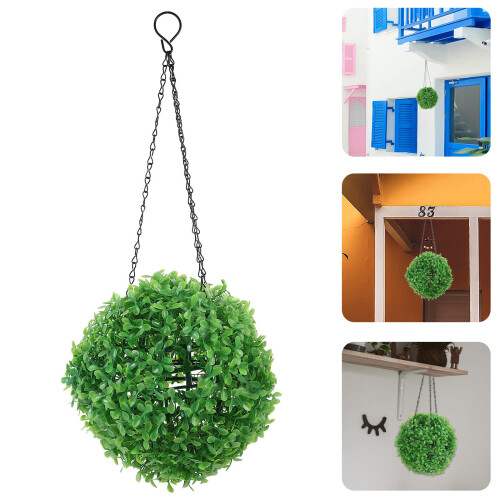 1Hangende Plastic Topiary Bal Groen Voor Rustieke 2